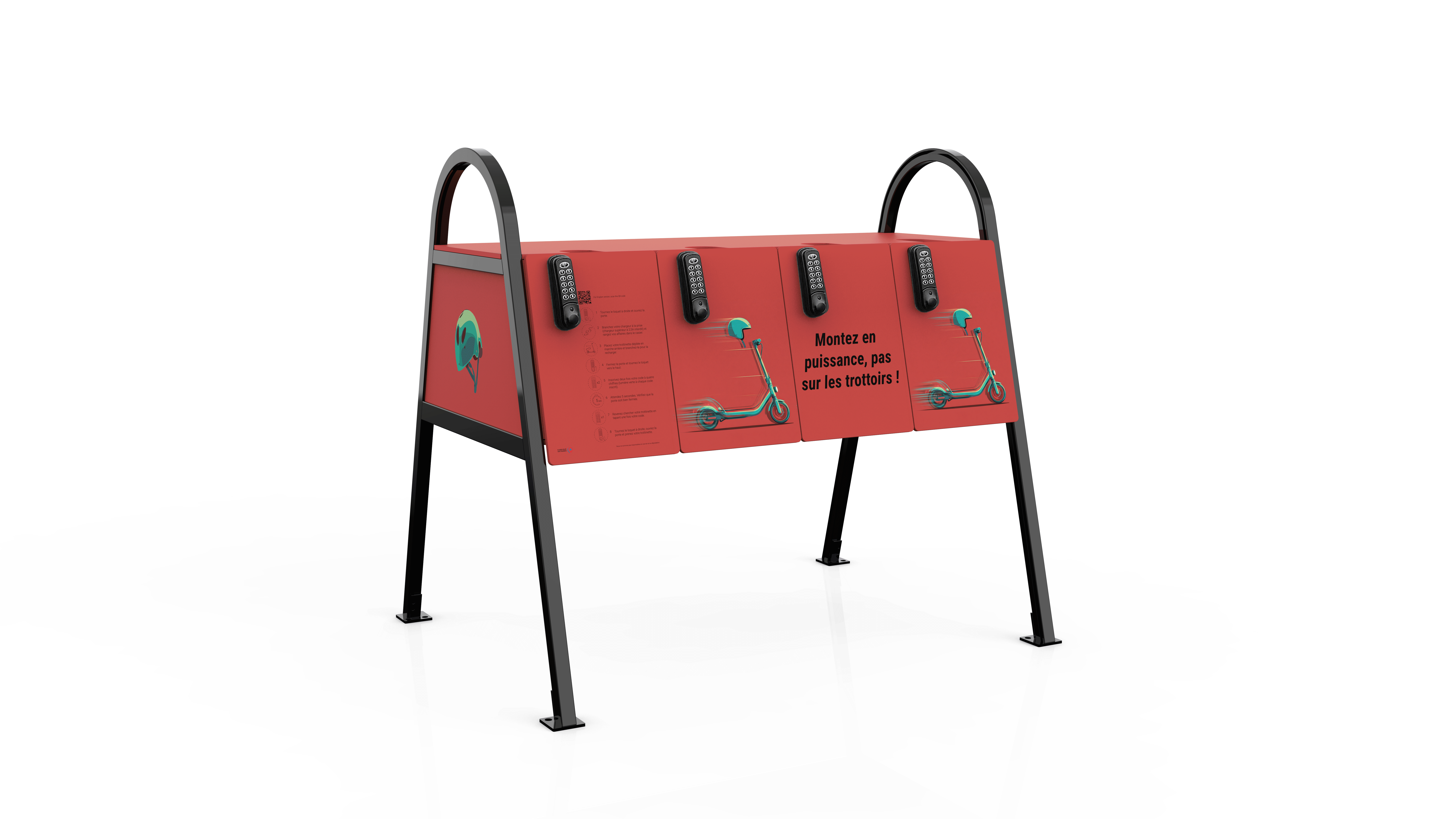 Animation de la solution Park'In pour trottinettes électriques